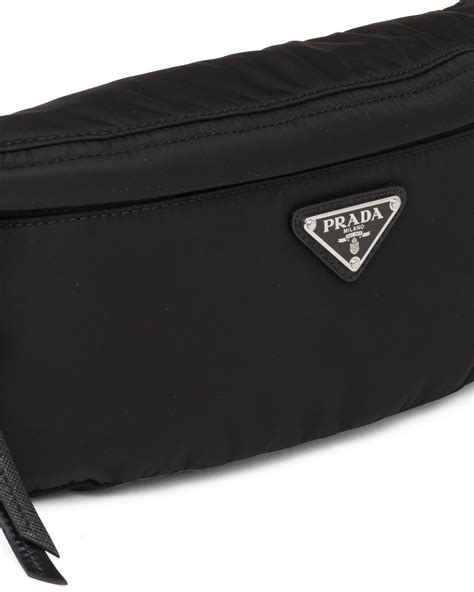 black nylon backpack prada|prada nylon belt bag women's.